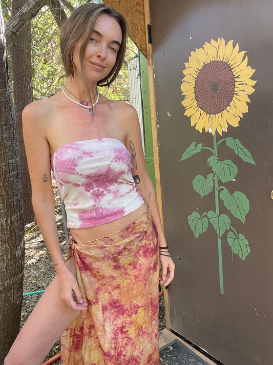 Cochineal Dyed Tube Top