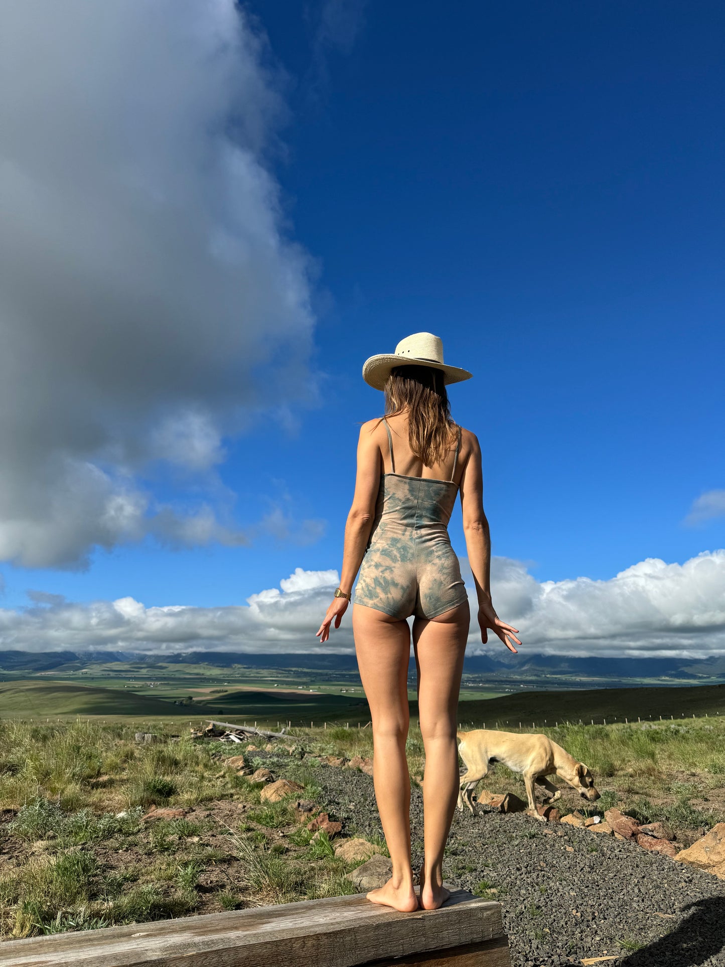 Playsuit - Indigo Walnut