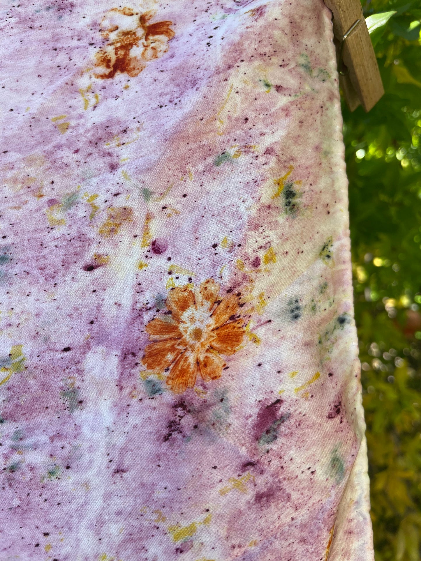 Small Flower Silk Scarf #2